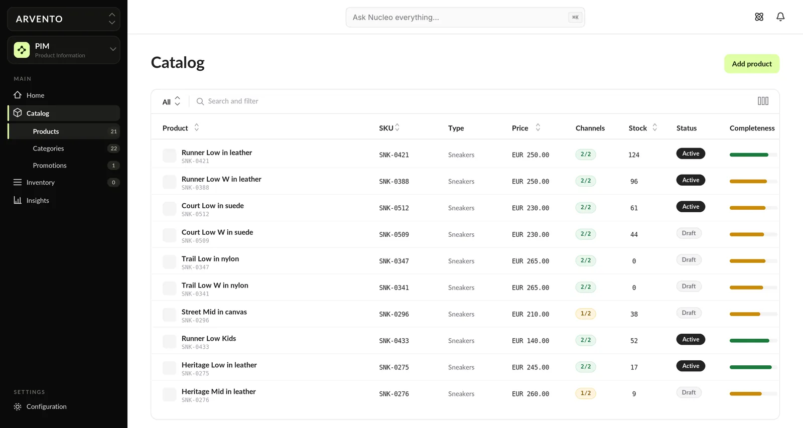 Nucleo PIM screenshot