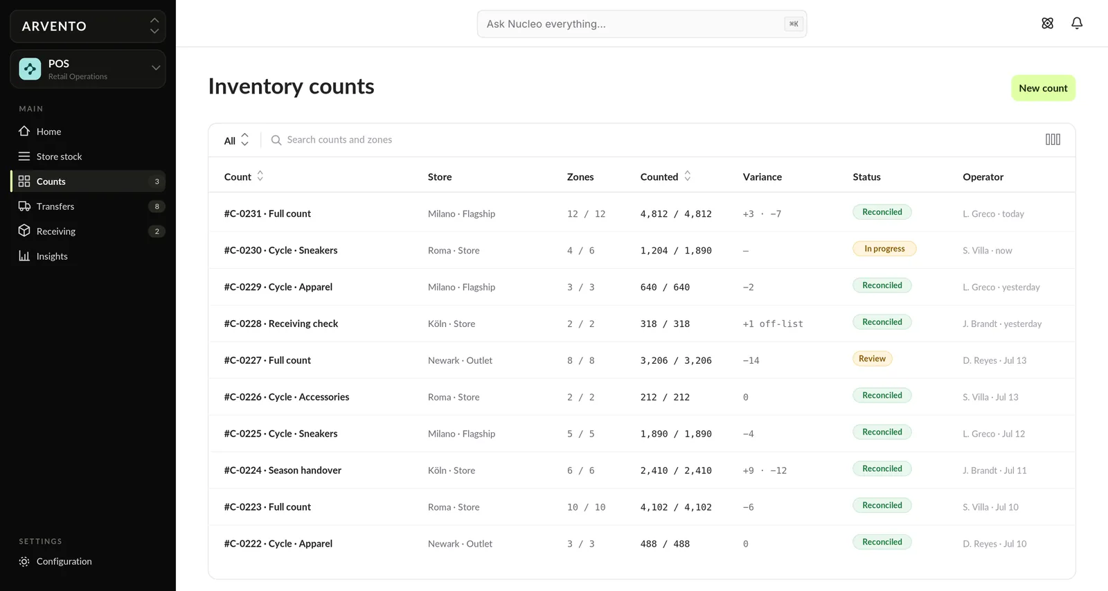 Nucleo POS screenshot